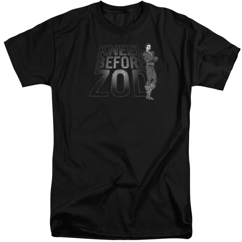 Dc Kneel Zod Mens Tall T Shirt Black Officially Licensed