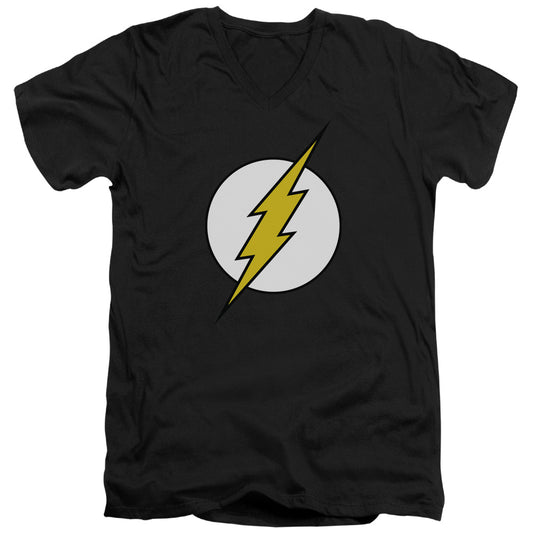 DC Comics Flash Fl Classic Mens Slim Fit V Neck T Shirt Black