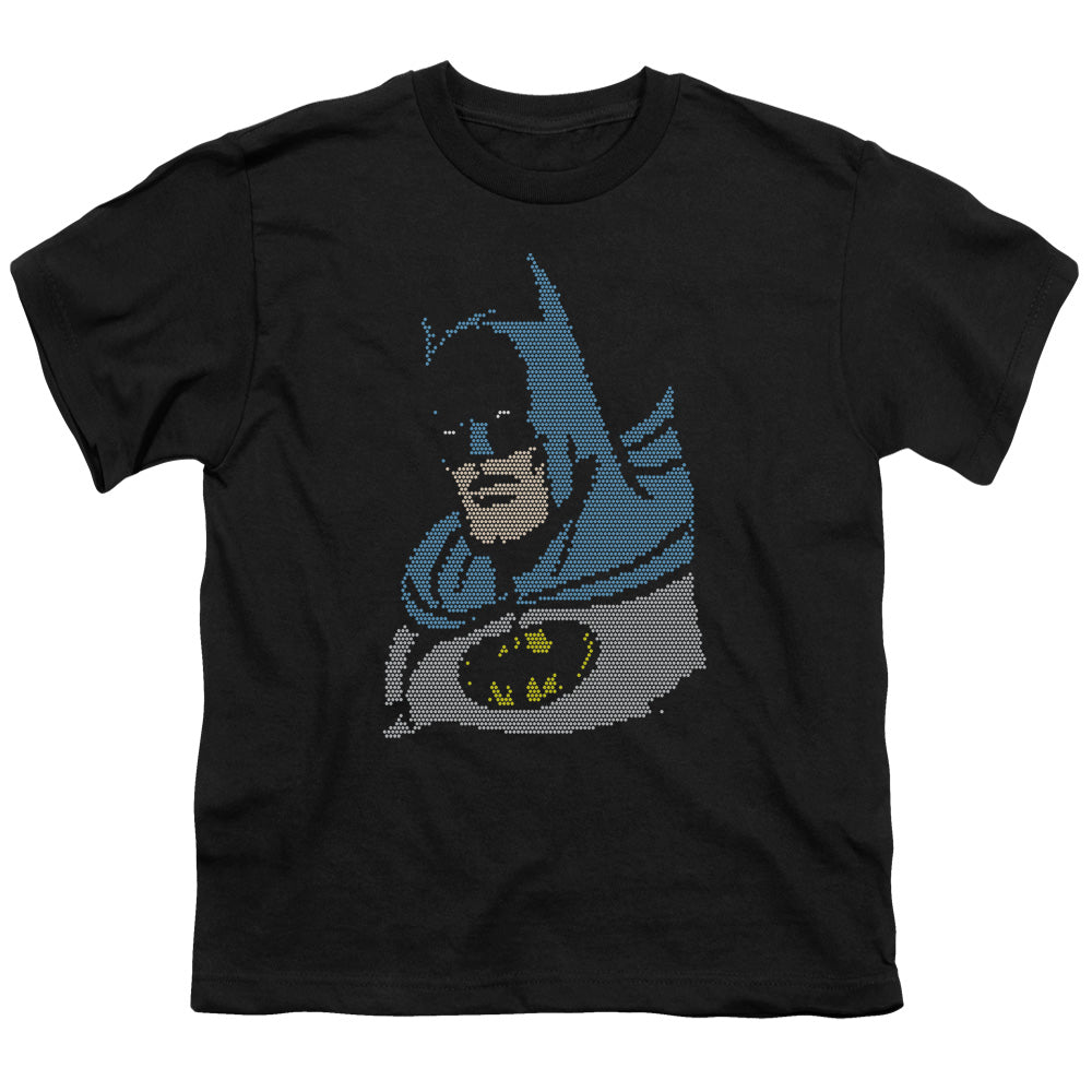 DC Comics Lite Brite Batman Kids Youth T Shirt Black