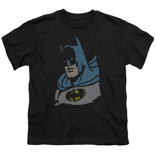 DC Comics Lite Brite Batman Kids Youth T Shirt Black