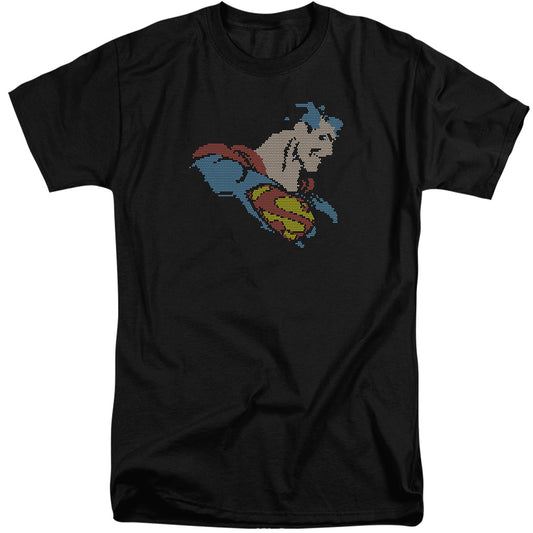 Dc Lite Brite Superman Mens Tall T Shirt Black Officially Licensed