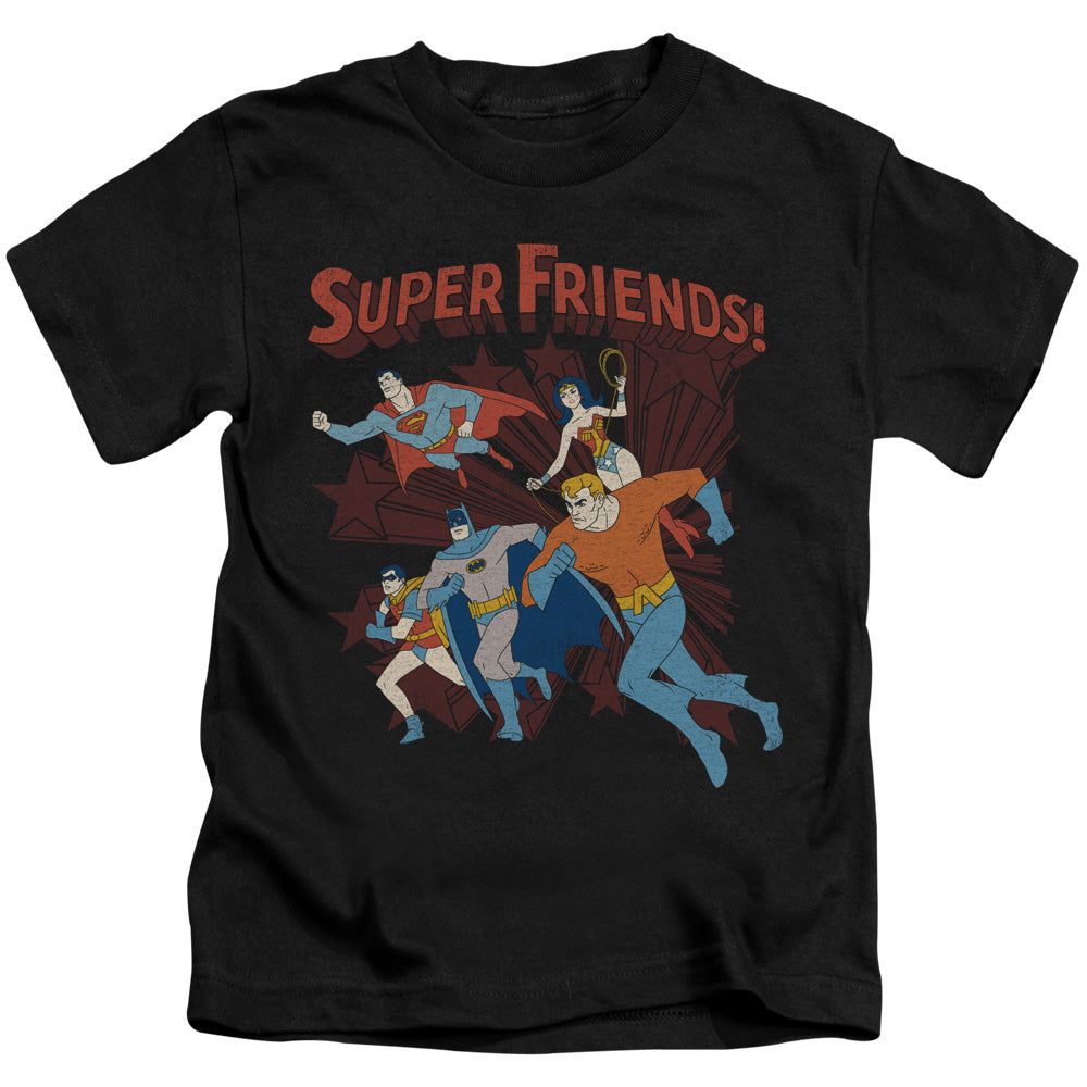 DC Comics Super Running Juvenile Kids Youth T Shirt Black 