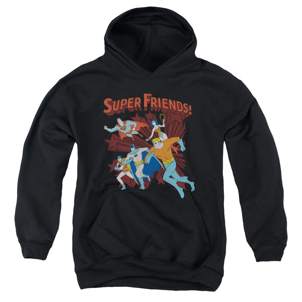 DC Comics Super Running Kids Youth Hoodie Black
