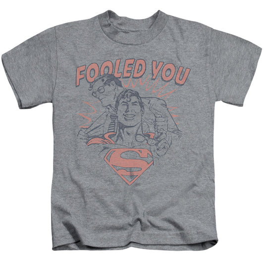 DC Comics Fooled You Juvenile Kids Youth T Shirt Athletic Heather 
