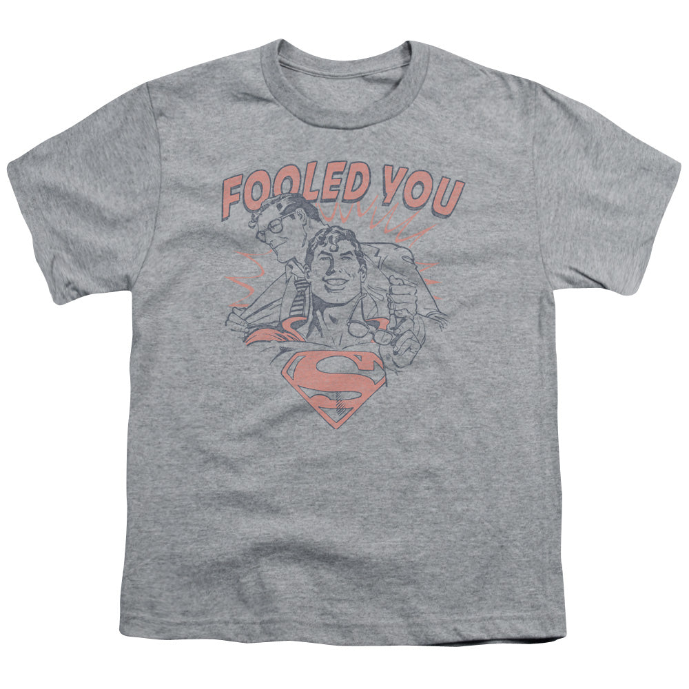 DC Comics Fooled You Kids Youth T Shirt Athletic Heather