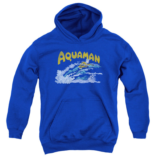 DC Comics Aqua Swim Kids Youth Hoodie Royal