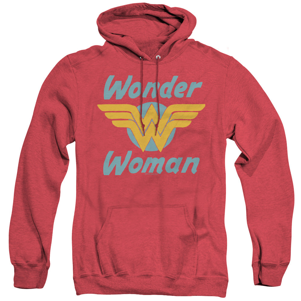 DC Comics Wonder Wings Heather Mens Hoodie Red