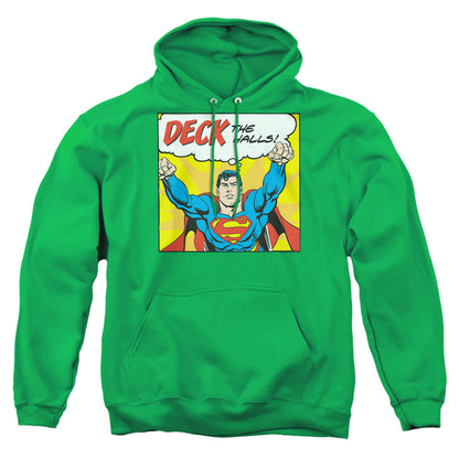 Dc Deck The Halls Mens Hoodie Kelly Green Officially Licensed
