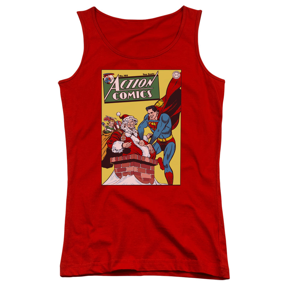 DC Comics Cover No. 105 Womens Tank Top Shirt Red