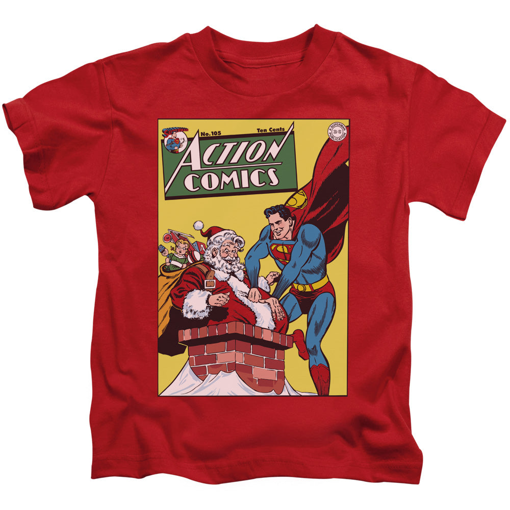 DC Comics Cover No. 105 Juvenile Kids Youth T Shirt Red 