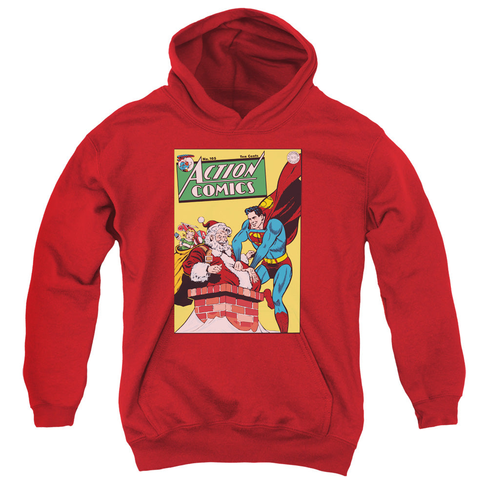 DC Comics Cover No. 105 Kids Youth Hoodie Red
