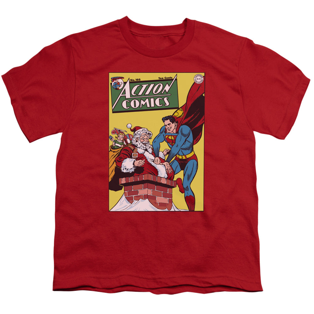 DC Comics Cover No. 105 Kids Youth T Shirt Red