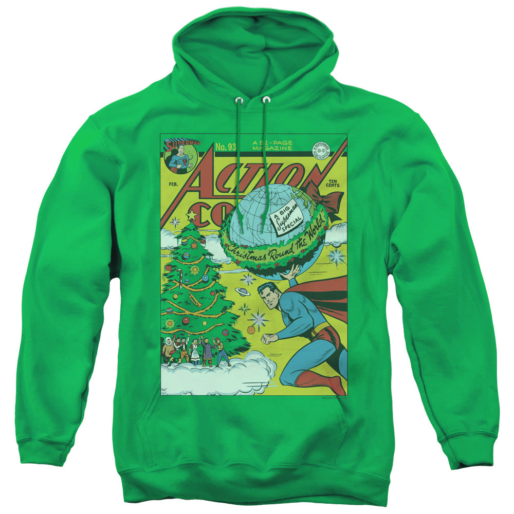 DC Comics Cover No. 93 Mens Hoodie Kelly Green