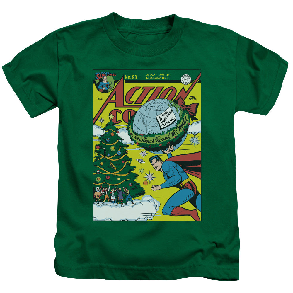 DC Comics Cover No. 93 Juvenile Kids Youth T Shirt Kelly Green 