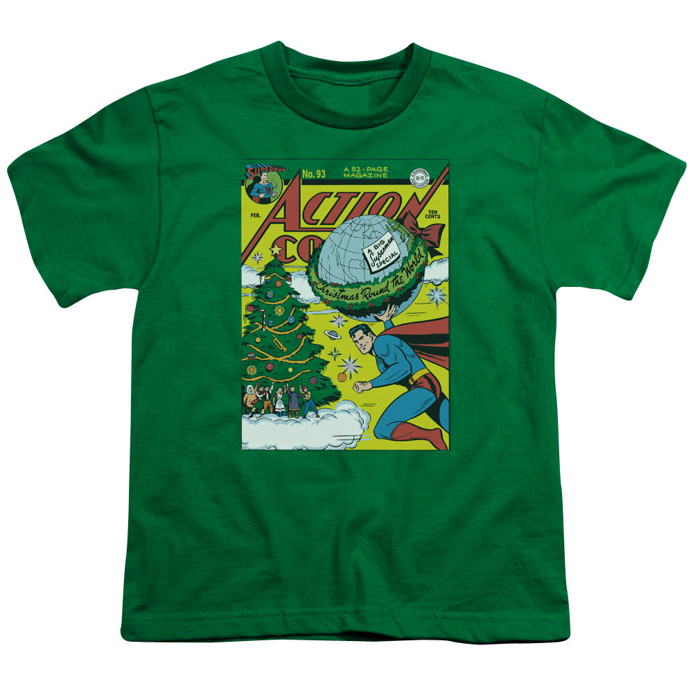 DC Comics Cover No. 93 Kids Youth T Shirt Kelly Green
