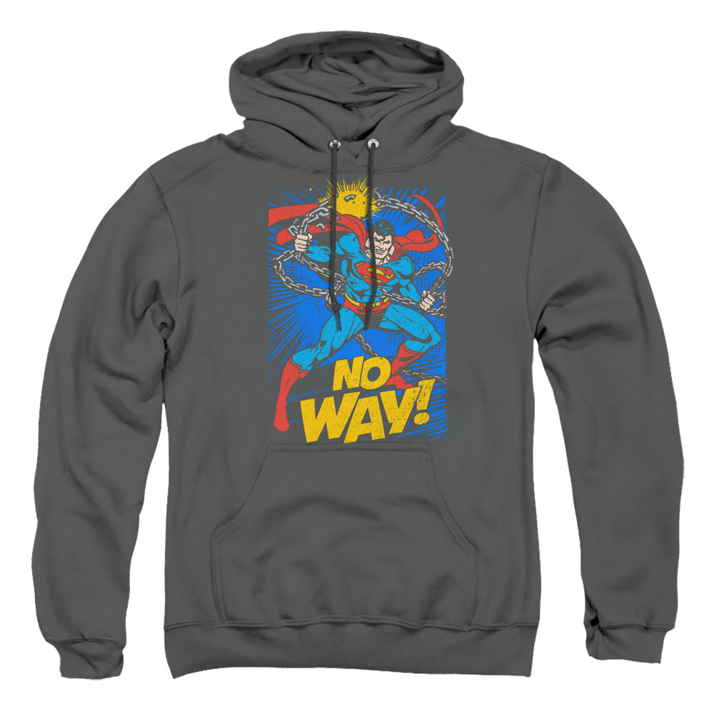 Dc No Way Mens Hoodie Charcoal Officially Licensed