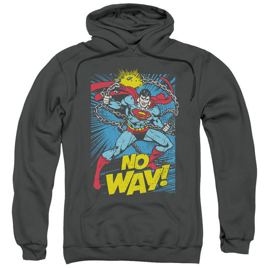 DC Comics No Way Mens Hoodie Charcoal
