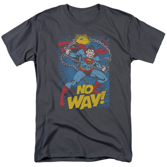 DC Comics No Way Mens T Shirt Charcoal