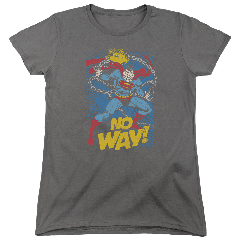DC Comics No Way Womens T Shirt Charcoal