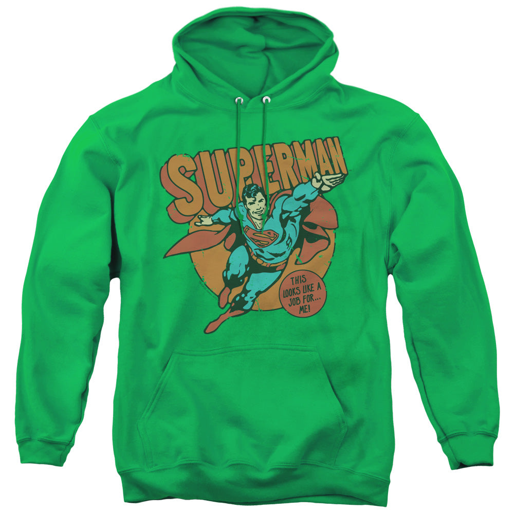 DC Comics Job for Me Mens Hoodie Kelly Green