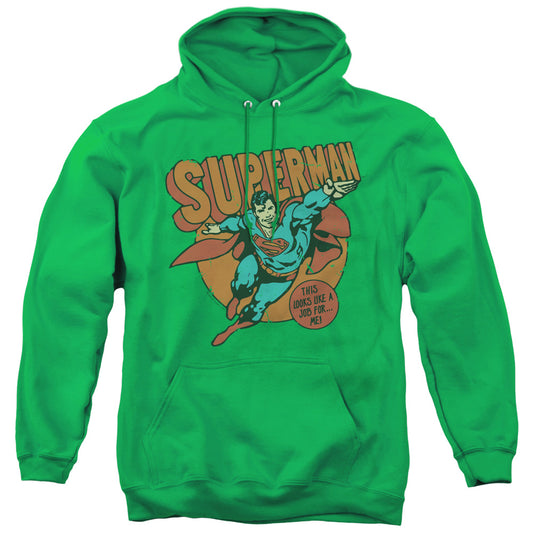 DC Comics Job for Me Mens Hoodie Kelly Green