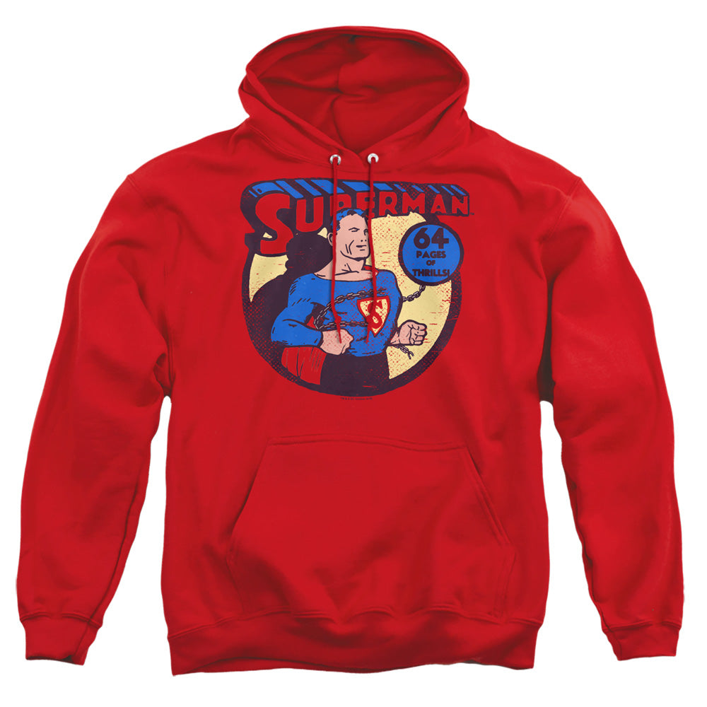 Dc Superman 64 Mens Hoodie Red