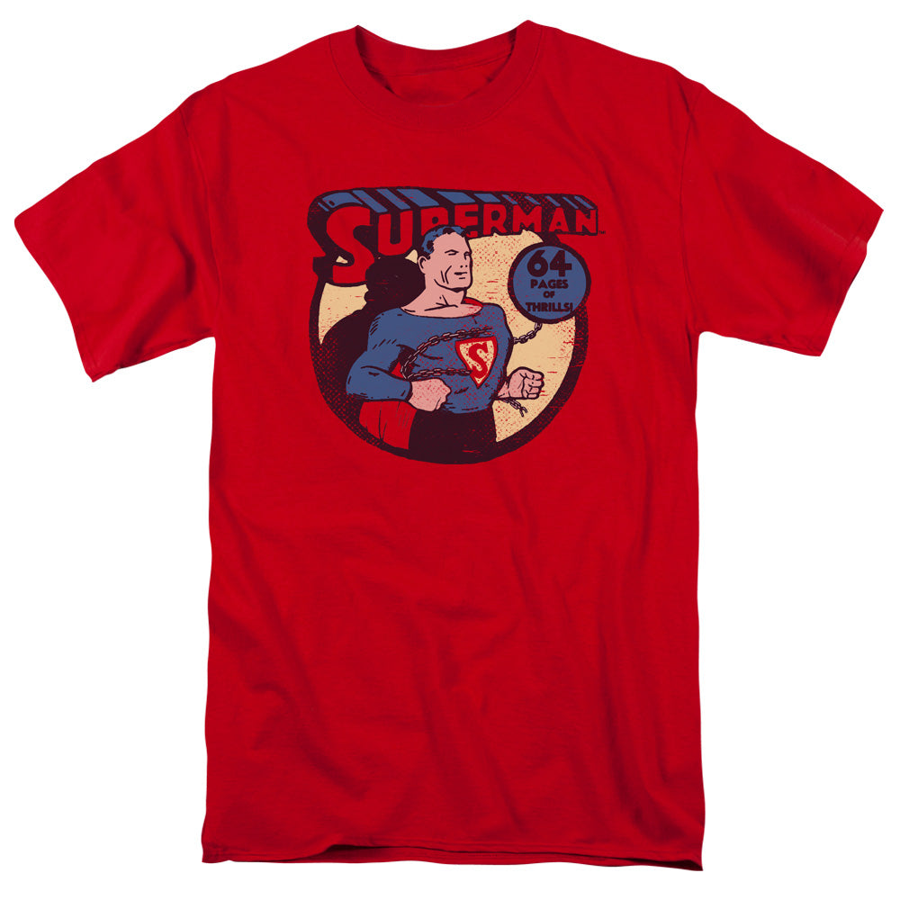 DC Comics Superman 64 Mens T Shirt Red