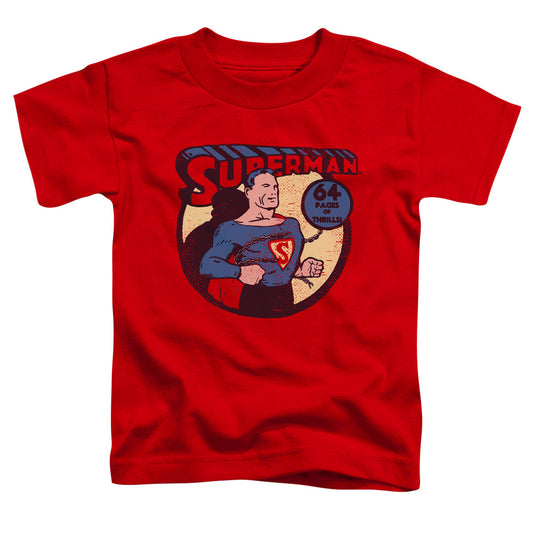 DC Comics Superman 64 Toddler Kids Youth T Shirt Red