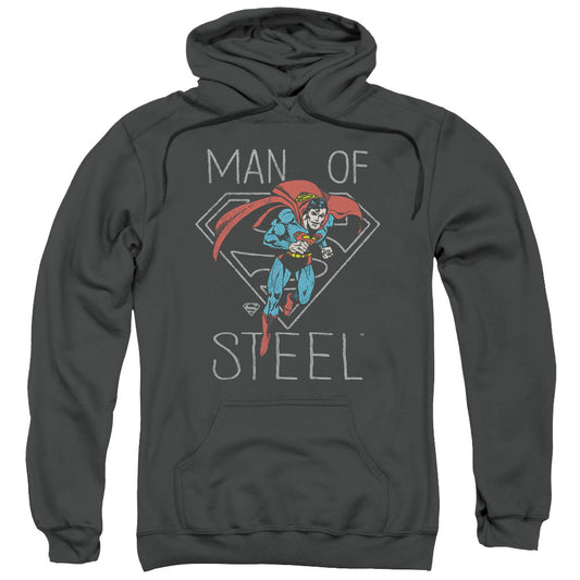 DC Comics Hardened Heart Mens Hoodie Charcoal