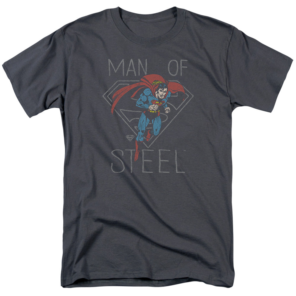 DC Comics Hardened Heart Mens T Shirt Charcoal