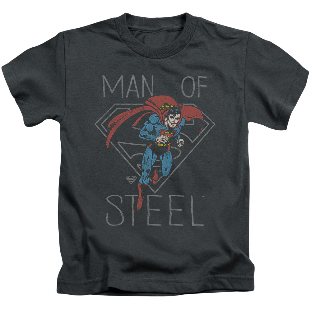 DC Comics Hardened Heart Juvenile Kids Youth T Shirt Charcoal 
