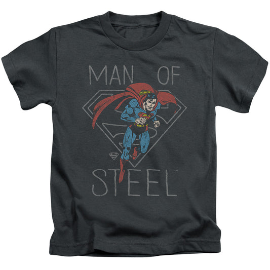 DC Comics Hardened Heart Juvenile Kids Youth T Shirt Charcoal 