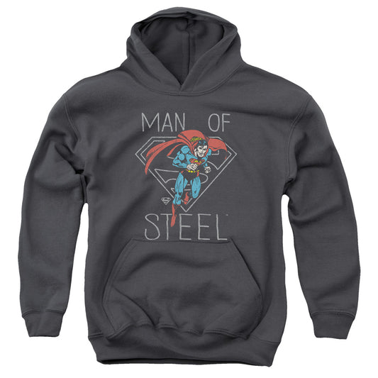 DC Comics Hardened Heart Kids Youth Hoodie Charcoal