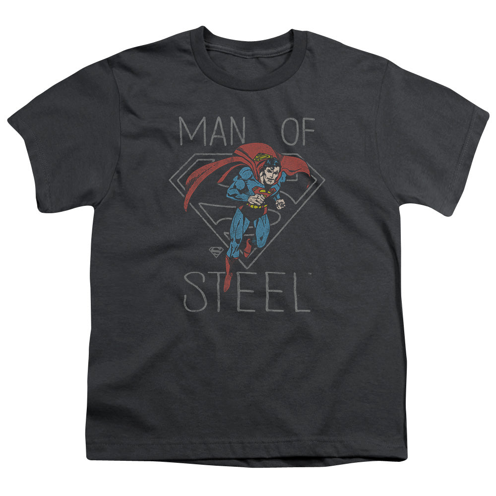 DC Comics Hardened Heart Kids Youth T Shirt Charcoal