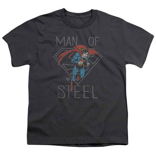DC Comics Hardened Heart Kids Youth T Shirt Charcoal