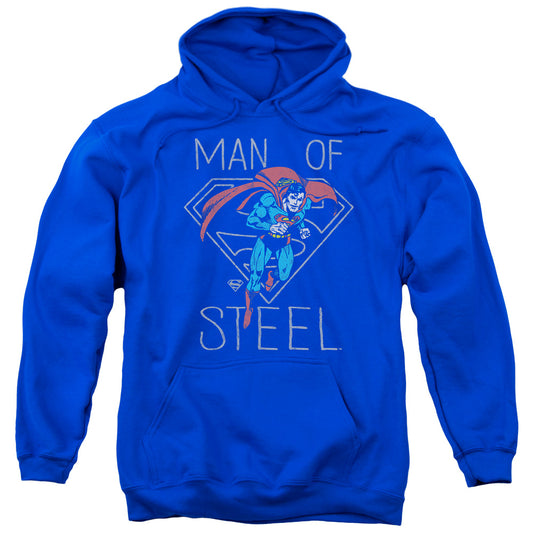 DC Comics Hardened Heart Mens Hoodie Royal Blue