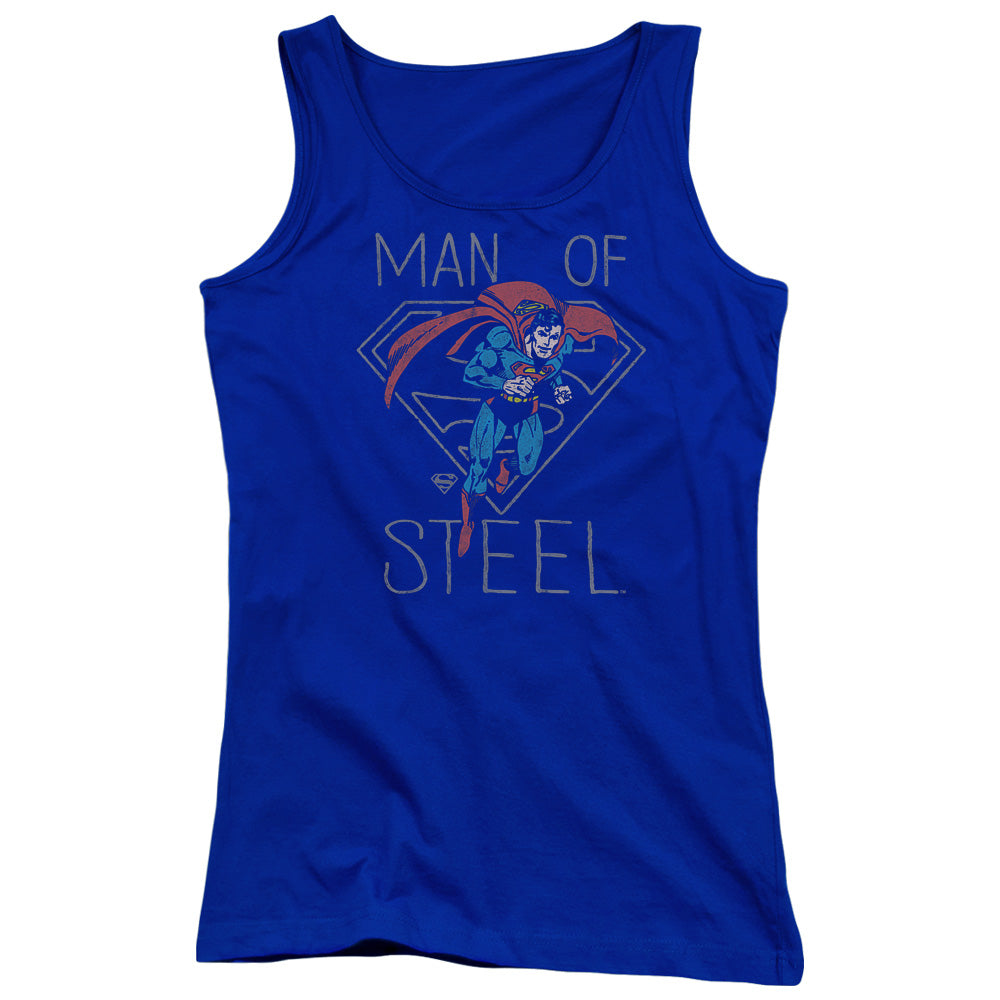 DC Comics Hardened Heart Womens Tank Top Shirt Royal Blue