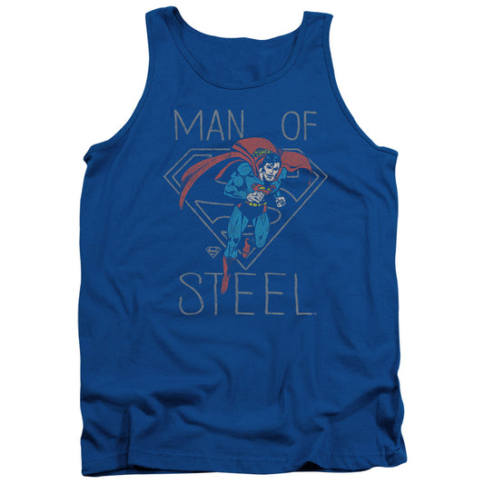 DC Comics Hardened Heart Mens Tank Top Shirt Royal Blue