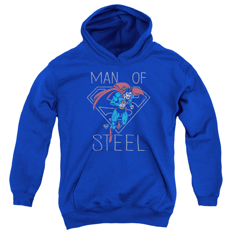 DC Comics Hardened Heart Kids Youth Hoodie Royal Blue