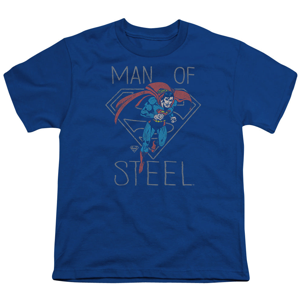 DC Comics Hardened Heart Kids Youth T Shirt Royal Blue