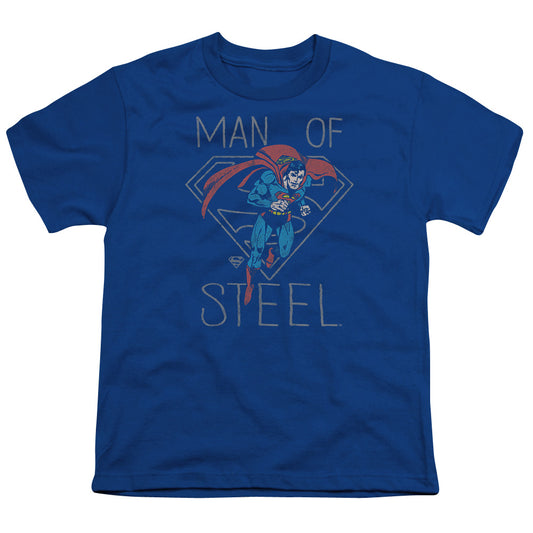 DC Comics Hardened Heart Kids Youth T Shirt Royal Blue