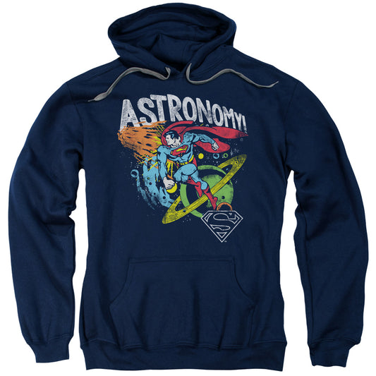 DC Comics Astronomy Mens Hoodie Navy Blue