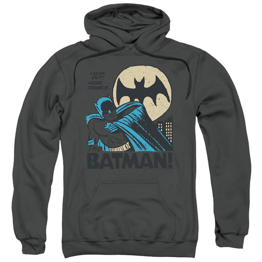 DC Comics Look Out Mens Hoodie Charcoal
