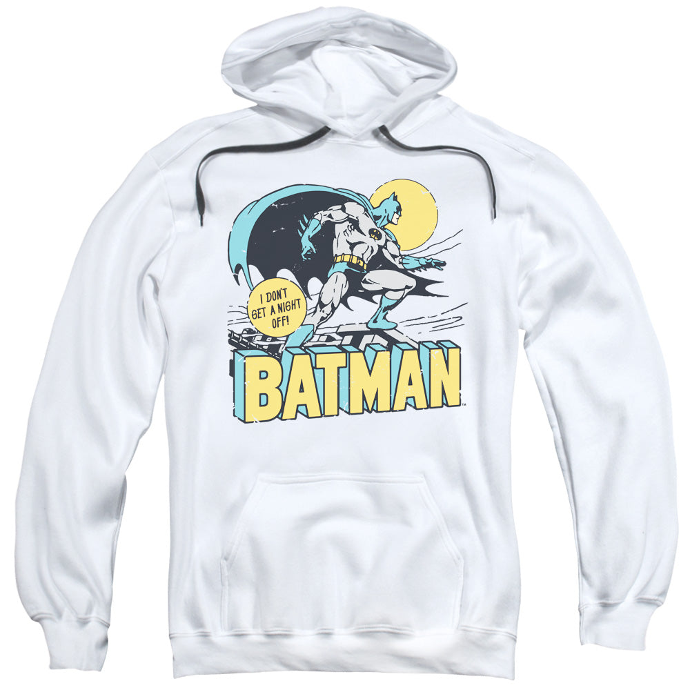 DC Comics Night Off Mens Hoodie White