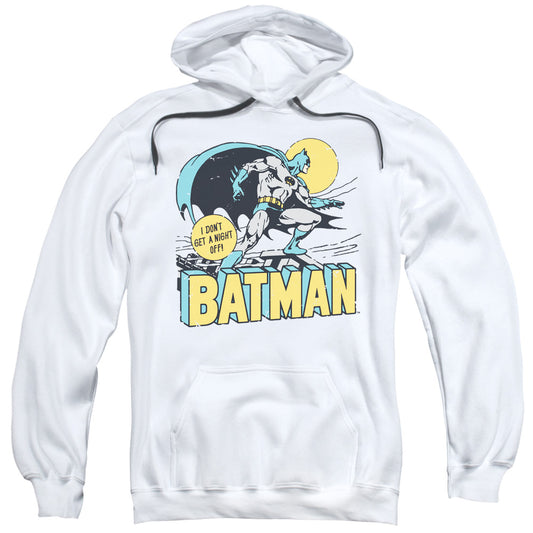 DC Comics Night Off Mens Hoodie White
