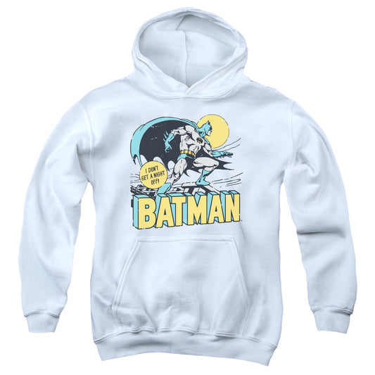 DC Comics Night Off Kids Youth Hoodie White