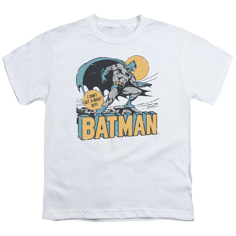 DC Comics Night Off Kids Youth T Shirt White