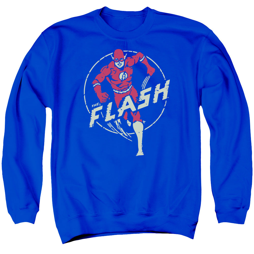 DC Comics Flash Flash Comics Mens Crewneck Sweatshirt Royal Blue