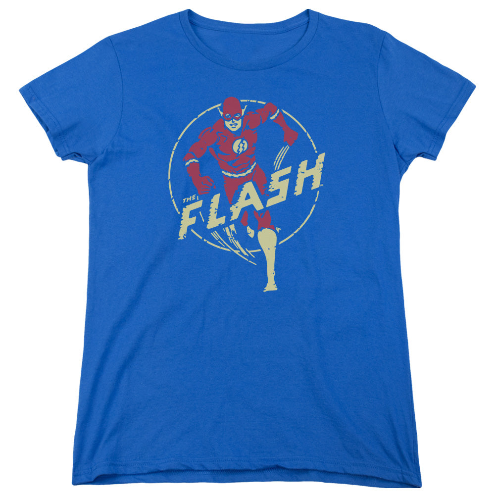 DC Comics Flash Flash Comics Womens T Shirt Royal Blue