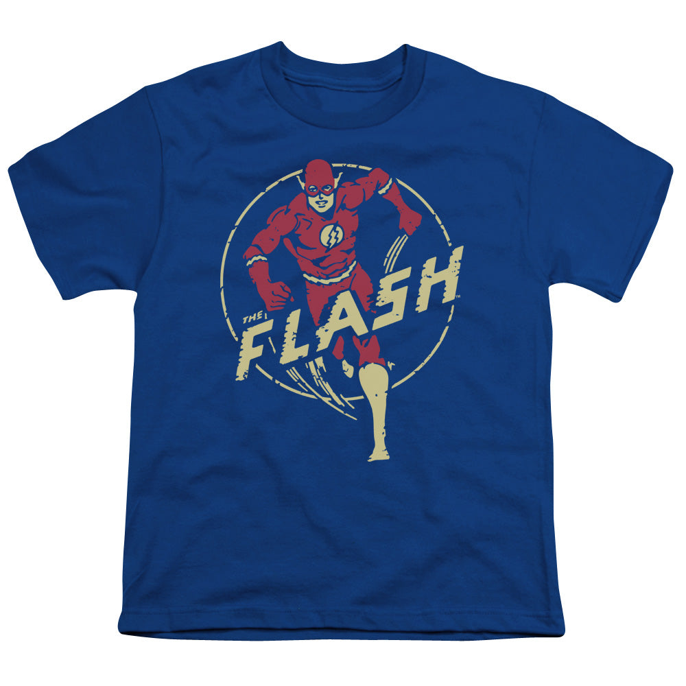 DC Comics Flash Flash Comics Kids Youth T Shirt Royal Blue